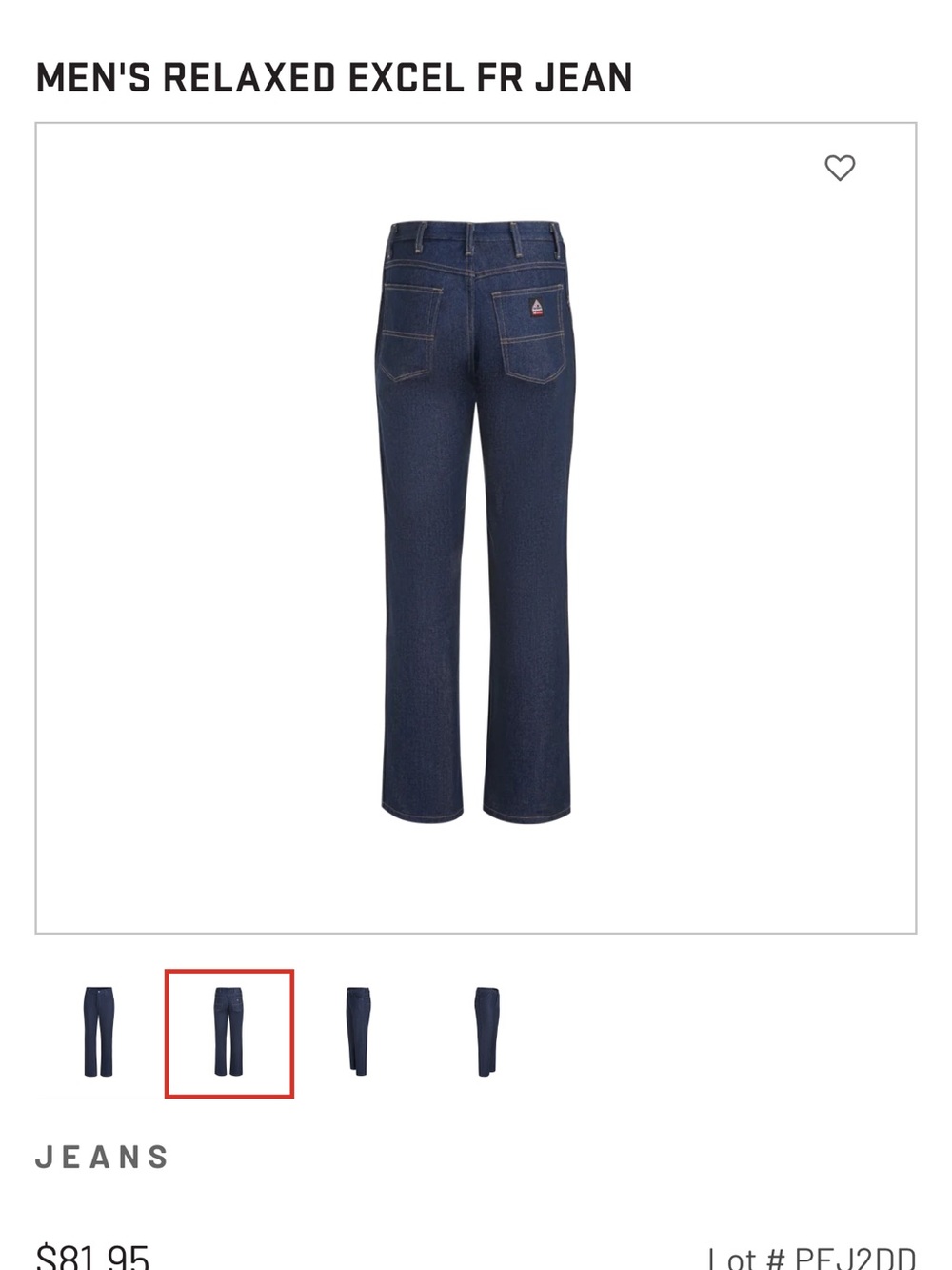 Men’s Relaxed Excel FR Jeans - Picture 7 of 7